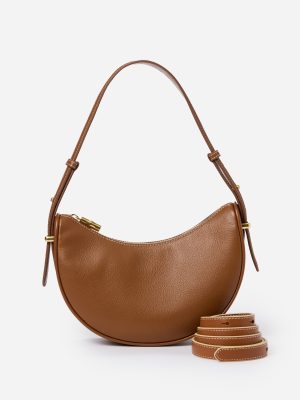 Mezzaluna Leather Handbag