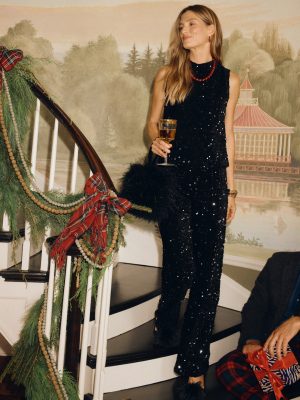 Leeza Sleeveless Sequin Top