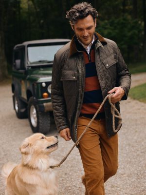 Henry Cashmere 1/4 Zip in Stripe