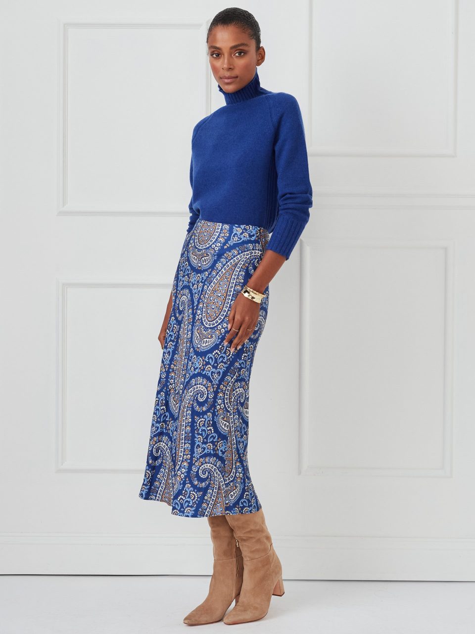 Adelyn Skirt in Paisley Splendor Bias
