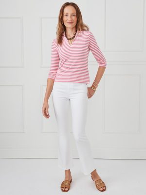 Aida 3/4 Sleeve Top in Stripe