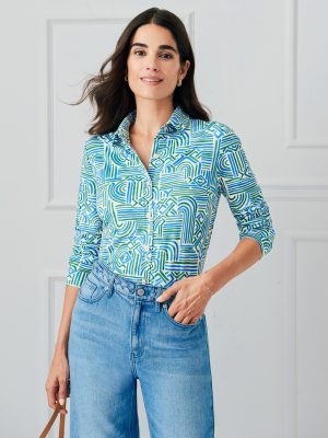 Betty Shirt in Geo Maze