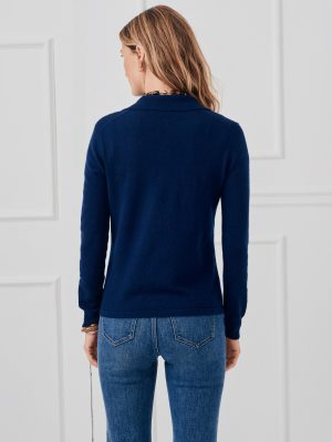 Cam Cashmere Polo Sweater