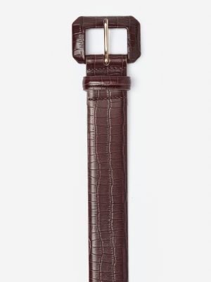 Dacia Leather Belt in Crocodile