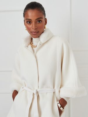 Davos Faux Fur Cape