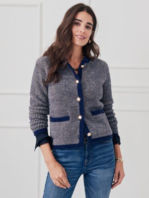 Inez Cardigan in Houndstooth