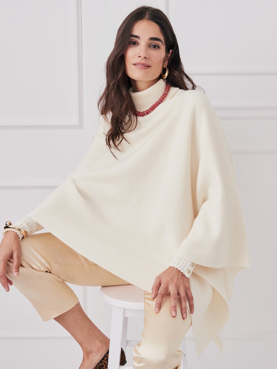 Journee Wool Cashmere Poncho