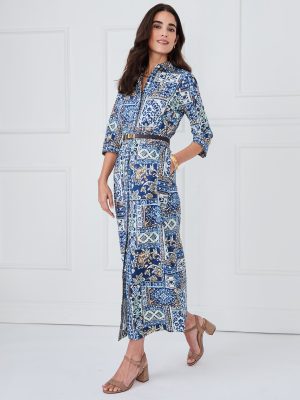 Kailyn Maxi Dress in Floral Pastiche Edge