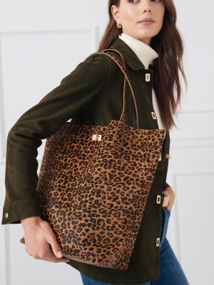 Dana Pony Hair Tote in Leopard