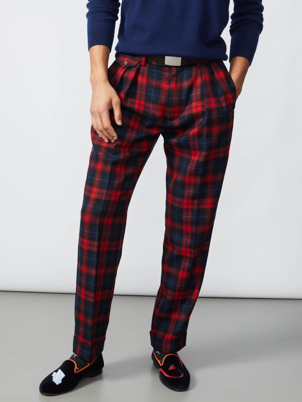 Lange Wool Pants in Tartan