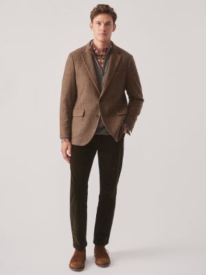 McCown Wool Sport Coat in Herringbone