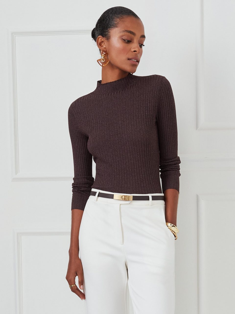 Maeve Metallic Sweater