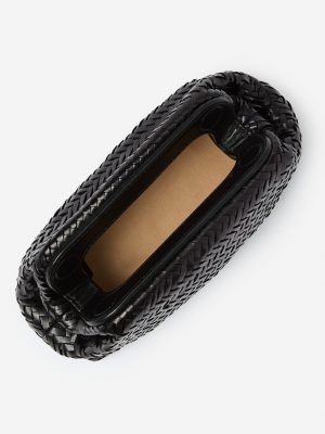 Palmer Woven Leather Clutch