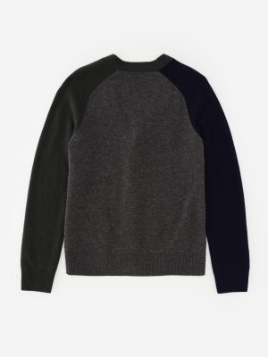 Pennant Cardigan in Color Block