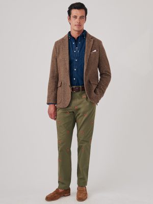 Redding Straight-Fit Chino Pants in Embroidered Jockey