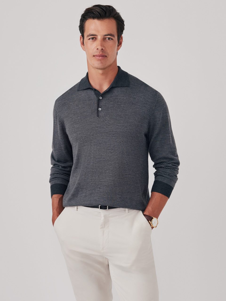 Savona Polo Sweater in Stripe