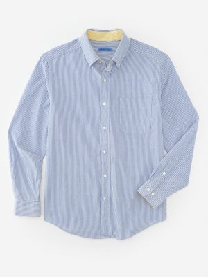 University Classic Fit Seersucker Shirt in Stripe