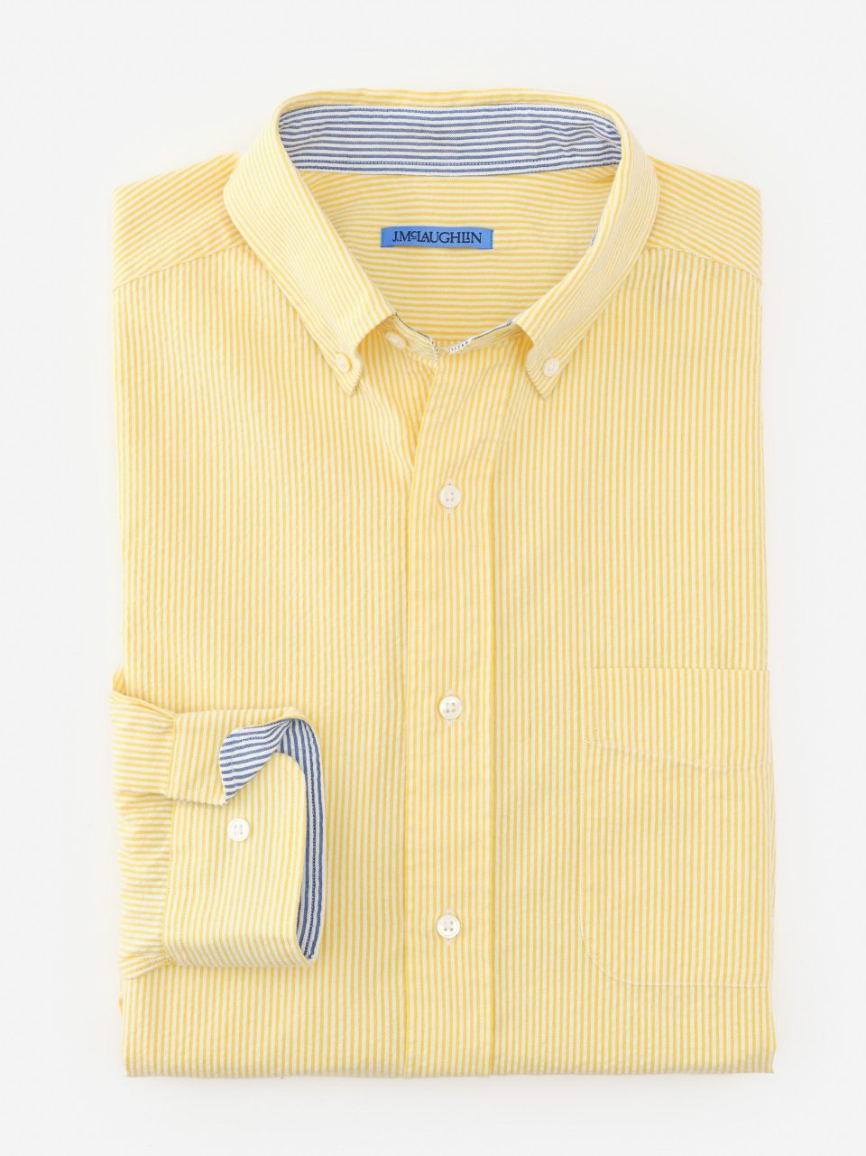 University Classic Fit Seersucker Shirt in Stripe
