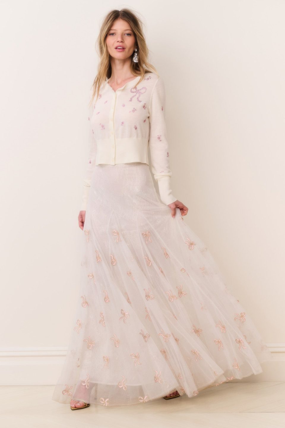 Lomani Secret Crush Tulle Maxi Skirt