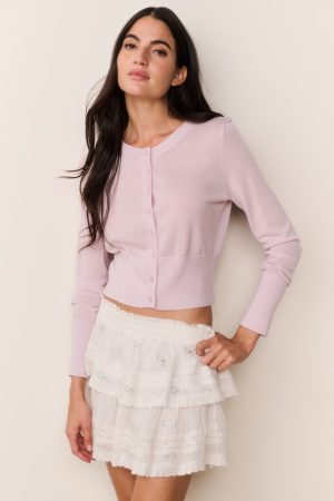 Ruffle Mini Crystal Bow Skirt