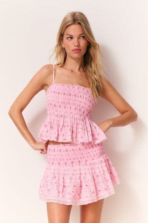 Elin Floral Cotton Voile Skirt