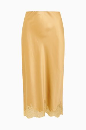 Malina Silk Midi Skirt