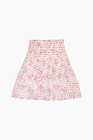 Re-Edition Misty Floral Cotton Mini Skirt