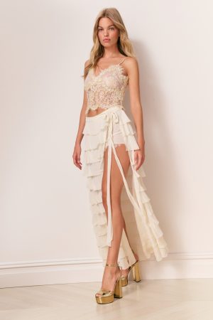 Reiyanette Chiffon Ruffle Skirt