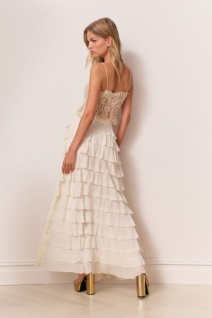 Reiyanette Chiffon Ruffle Skirt